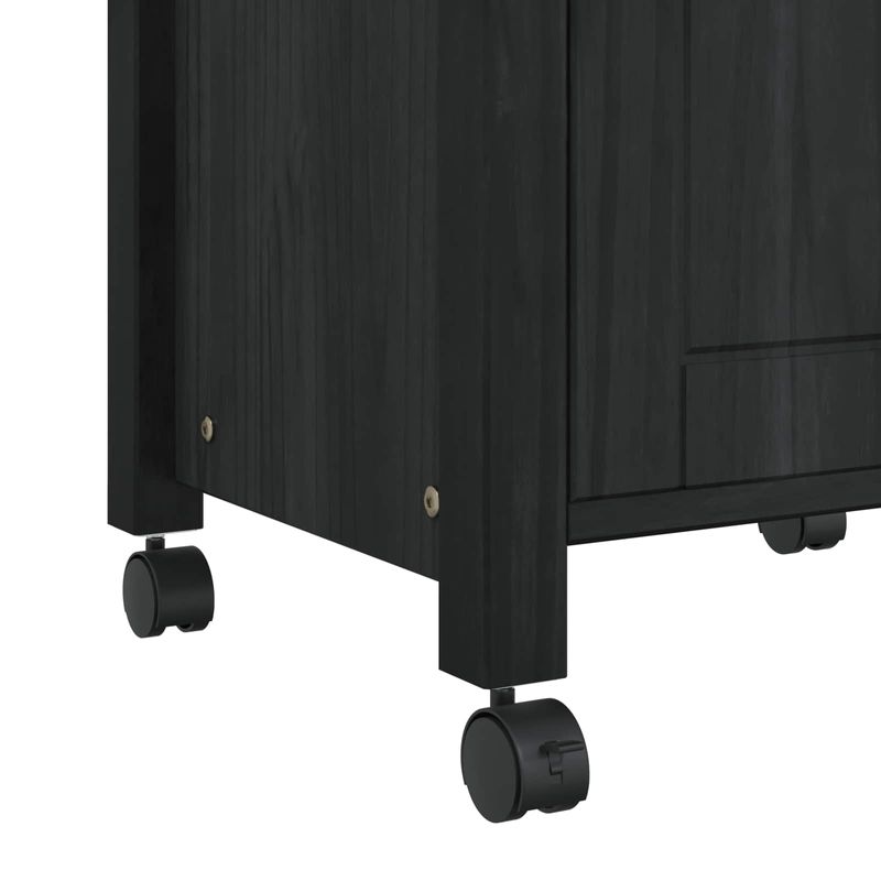 Casa si Gradina - Bucatarie si vesela - Ustensile bucatarie - Cosuri servire - Troler de Bucatarie Simplu Negru - Infinity.ro