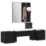 Casa si Gradina - Mobilier - Organizare si depozitare - Bancute - Set mobilier hol Pe perete cu oglinda 6 pcs Lemn compozit - Infinity.ro