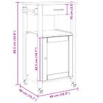 Casa si Gradina - Bucatarie si vesela - Ustensile bucatarie - Cosuri servire - Troler de Bucatarie Simplu Negru - Infinity.ro