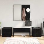 Casa si Gradina - Mobilier - Organizare si depozitare - Bancute - Set mobilier hol Pe perete cu oglinda 6 pcs Lemn compozit - Infinity.ro