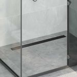 Casa si Gradina - Sanitare - Instalatii hidro - Tevi - Scurgere de dus 2 in 1 cu sifon 360° Negru 90 cm - Infinity.ro