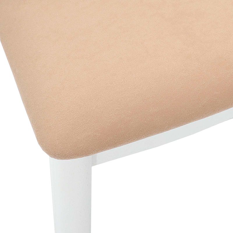 Casa si Gradina - Mobilier - Scaune si fotolii - Scaune - Scaun de sufragerie 2 pcs Alb si maro Lemn Solid de Cauciuc - Infinity.ro