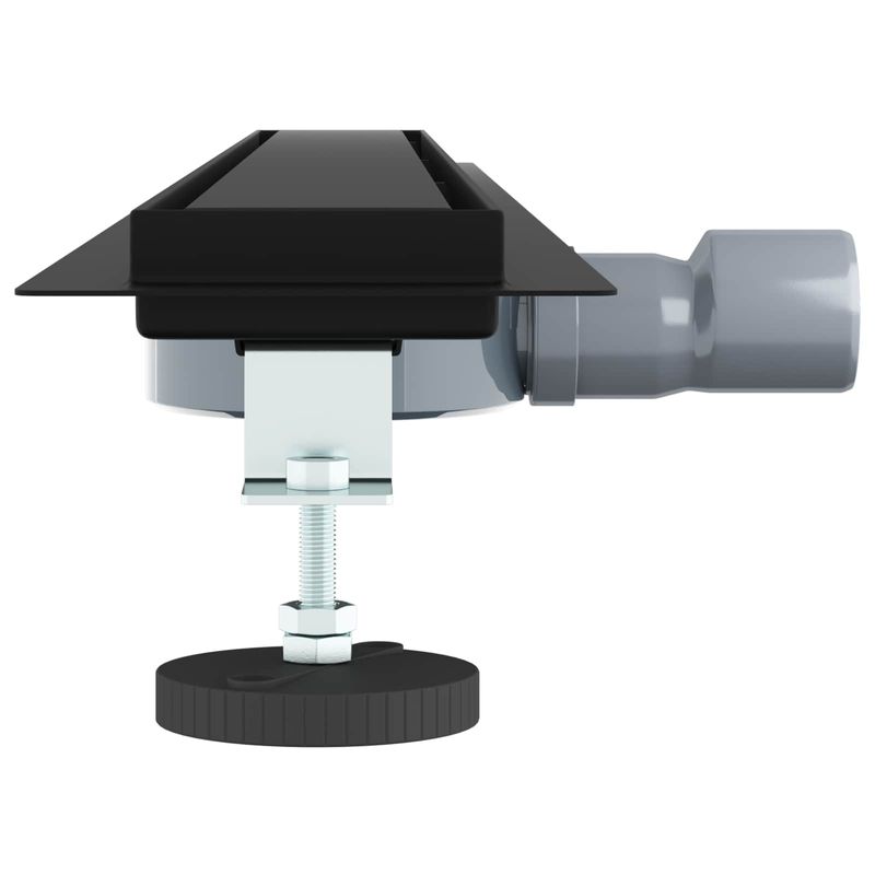 Casa si Gradina - Sanitare - Instalatii hidro - Tevi - Scurgere de dus 2 in 1 cu sifon 360° Negru 90 cm - Infinity.ro