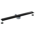 Casa si Gradina - Sanitare - Instalatii hidro - Tevi - Scurgere de dus 2 in 1 cu sifon 360° Negru 90 cm - Infinity.ro