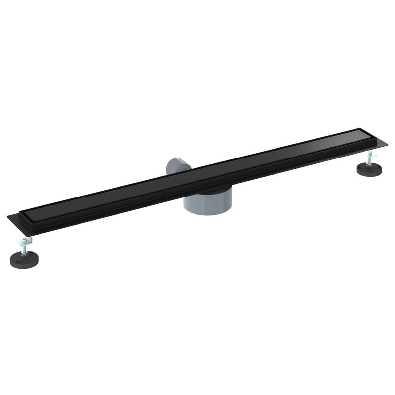 Casa si Gradina - Sanitare - Instalatii hidro - Tevi - Scurgere de dus 2 in 1 cu sifon 360° Negru 90 cm - Infinity.ro