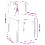 Casa si Gradina - Mobilier - Scaune si fotolii - Scaune - Scaun de sufragerie 2 pcs Maro deschis si negru - Infinity.ro