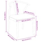 Casa si Gradina - Mobilier - Scaune si fotolii - Scaune - Scaun de sufragerie 2 pcs Alb si maro Lemn Solid de Cauciuc - Infinity.ro