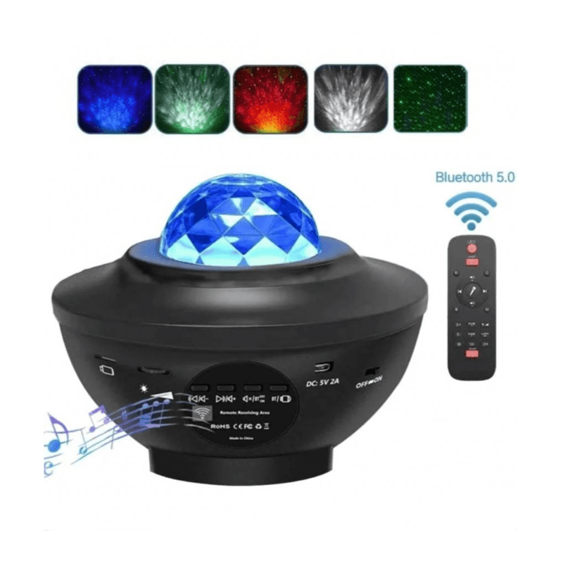 TV, Audio-Video si Foto - Portabile audio - Boxe portabile - Proiector stil lampa de veghe galaxy pentru camera si boxa incorporata - Infinity.ro