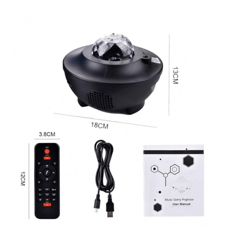 TV, Audio-Video si Foto - Portabile audio - Boxe portabile - Proiector stil lampa de veghe galaxy pentru camera si boxa incorporata - Infinity.ro