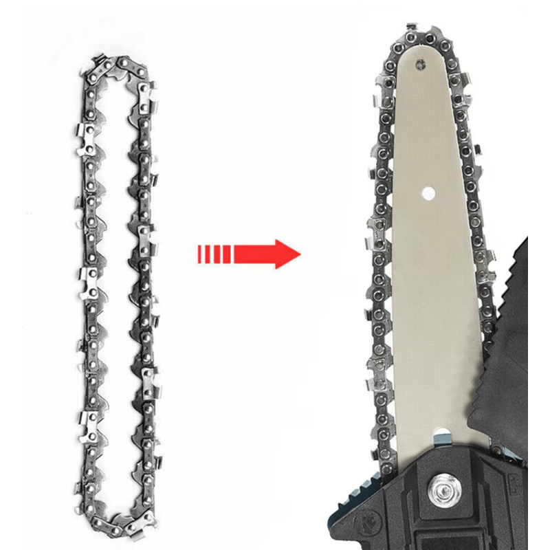 Casa si Gradina - Constructii - Scule electrice si accesorii - Accesorii fierastraie electrice - Set Lama 8 inchi si 2 lanturi pentru Mini Drujba - Infinity.ro