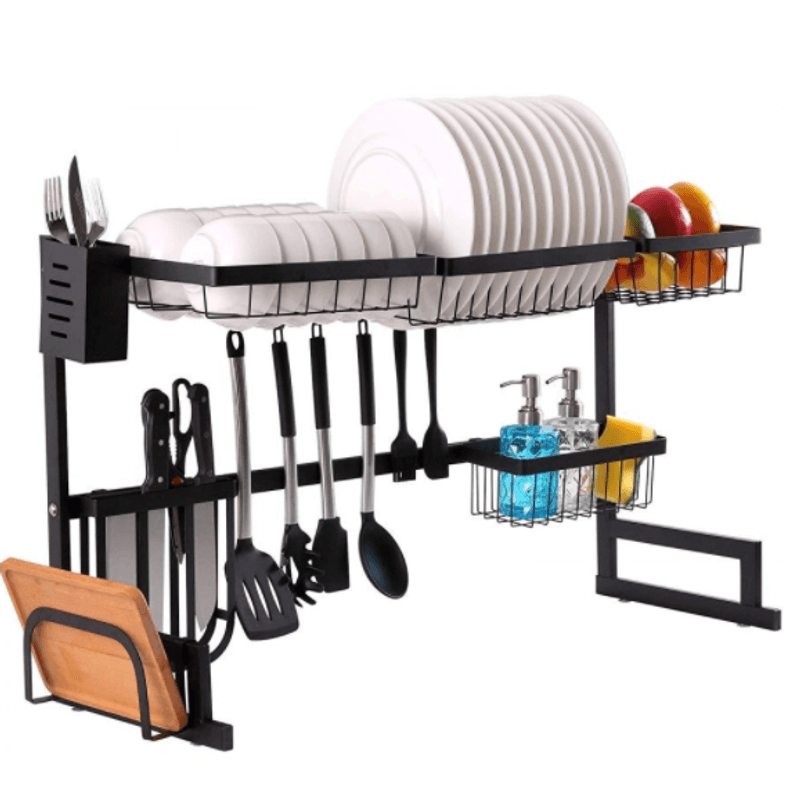 Casa si Gradina - Bucatarie si vesela - Organizare si depozitare bucatarie - Suporturi tacamuri si vase - Organizator Vase pentru Uscat  65 CM - Infinity.ro
