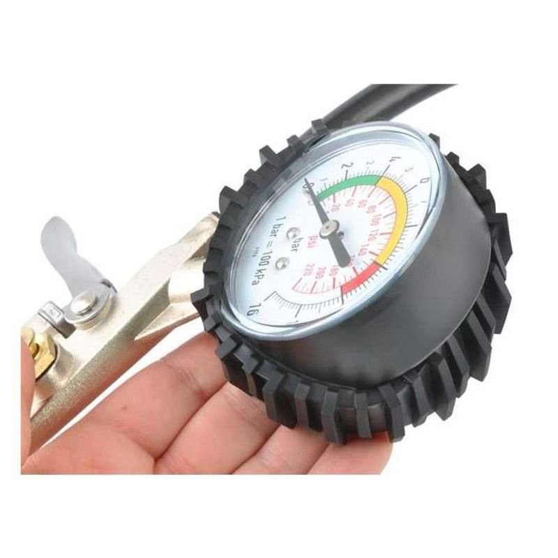 Casa si Gradina - Gradinarit si plante - Instalatii si accesorii pentru irigatii - Furtunuri de gradina si accesorii - Pistol Umflat pentru Compresor cu Manometru si Furtun 35cm - Infinity.ro