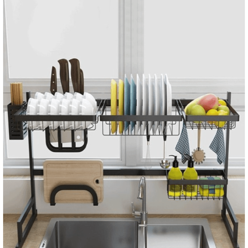 Casa si Gradina - Bucatarie si vesela - Organizare si depozitare bucatarie - Suporturi tacamuri si vase - Organizator Vase pentru Uscat  65 CM - Infinity.ro
