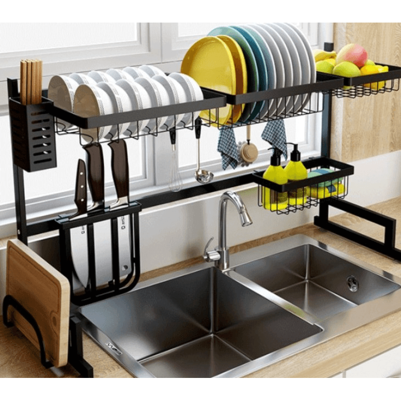 Casa si Gradina - Bucatarie si vesela - Organizare si depozitare bucatarie - Suporturi tacamuri si vase - Organizator Vase pentru Uscat  65 CM - Infinity.ro