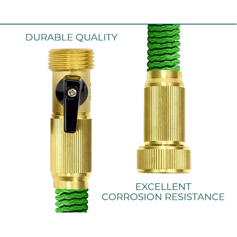 Casa si Gradina - Gradinarit si plante - Instalatii si accesorii pentru irigatii - Furtunuri de gradina si accesorii - Furtun extensibil pentru gradina SUPER HOSE  50 FT = 15 m VERDE - Infinity.ro