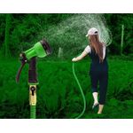 Casa si Gradina - Gradinarit si plante - Instalatii si accesorii pentru irigatii - Furtunuri de gradina si accesorii - Furtun extensibil pentru gradina SUPER HOSE  50 FT = 15 m VERDE - Infinity.ro