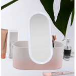 Casa si Gradina - Mobilier - Organizare si depozitare - Organizatoare pentru sertare si dulapuri - Cutie organizator depozitare farduri pentru calatorie cu oglinda cosmetica - Infinity.ro