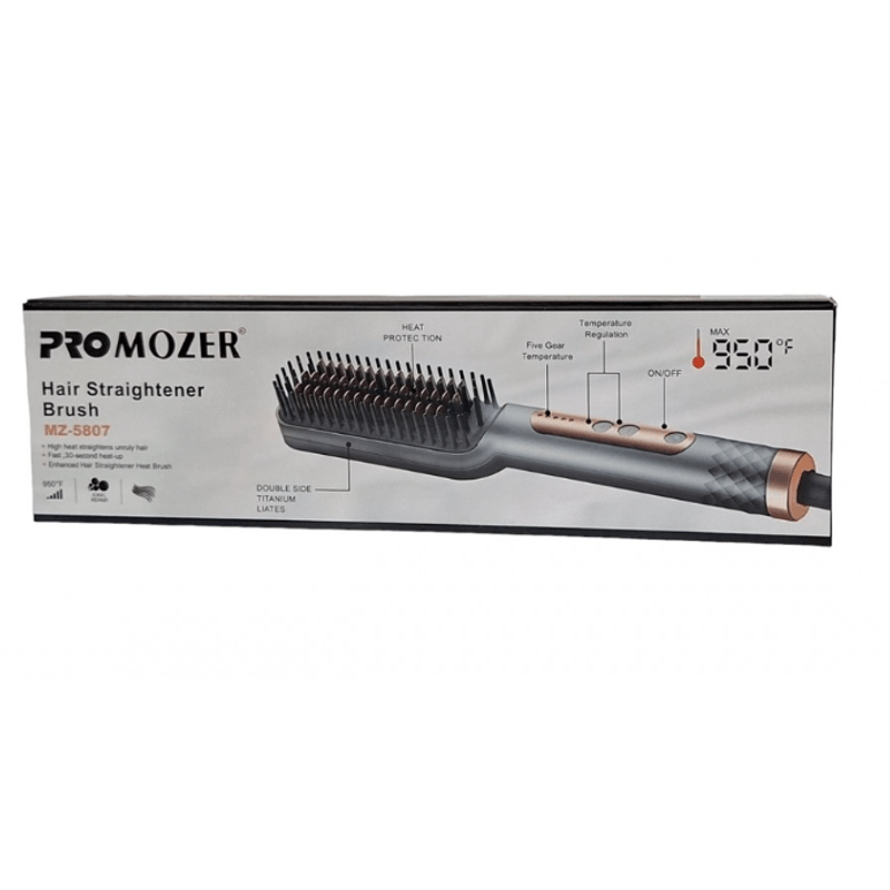 Ingrijire personala si Cosmetice - Aparate & accesorii ingrijire personala - Hair styling - Perii de par electrice - Perie electrica pentru indreptat parul cu temperatura reglabila MZ580 - Infinity.ro