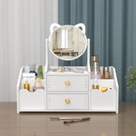 Casa si Gradina - Mobilier - Organizare si depozitare - Organizatoare pentru sertare si dulapuri - Organizator Alb de Machiaj cu Sertar si Oglinda - Infinity.ro