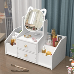Casa si Gradina - Mobilier - Organizare si depozitare - Organizatoare pentru sertare si dulapuri - Organizator Alb de Machiaj cu Sertar si Oglinda - Infinity.ro