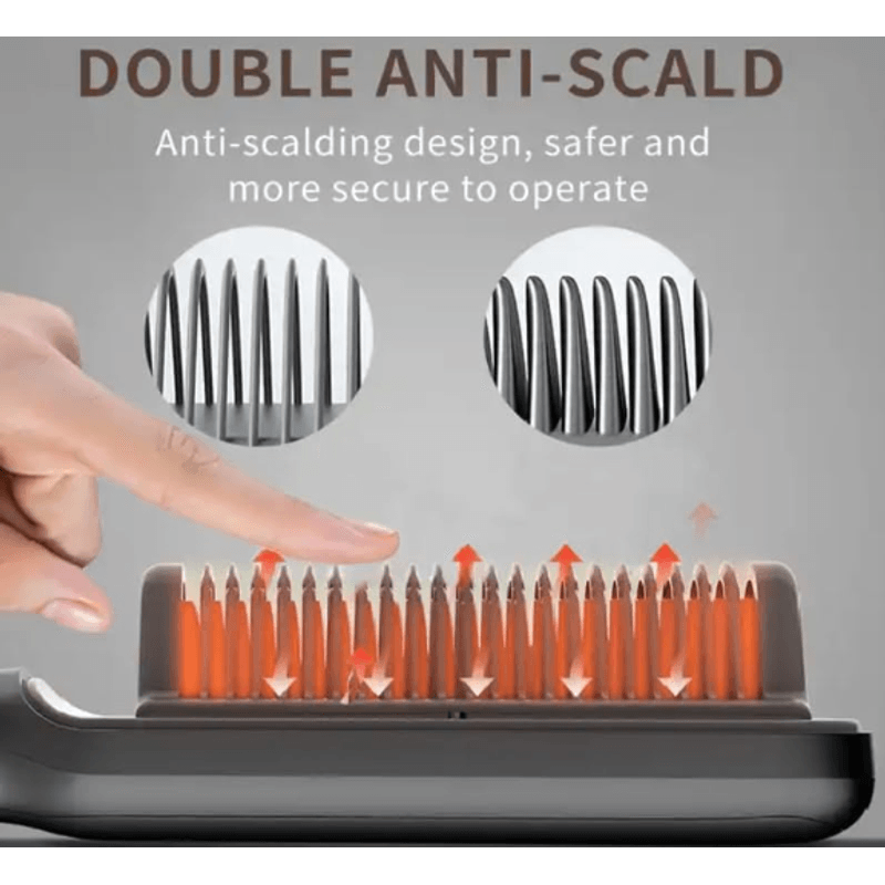 Ingrijire personala si Cosmetice - Aparate & accesorii ingrijire personala - Hair styling - Perii de par electrice - Perie electrica pentru indreptat parul cu temperatura reglabila MZ580 - Infinity.ro