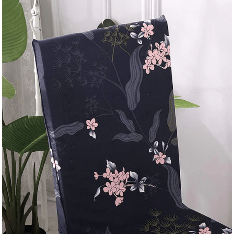 Casa si Gradina - Textile si covoare - Huse pentru mobilier - Set 6 huse pentru scaun model cu flori roz CC-80 - Infinity.ro