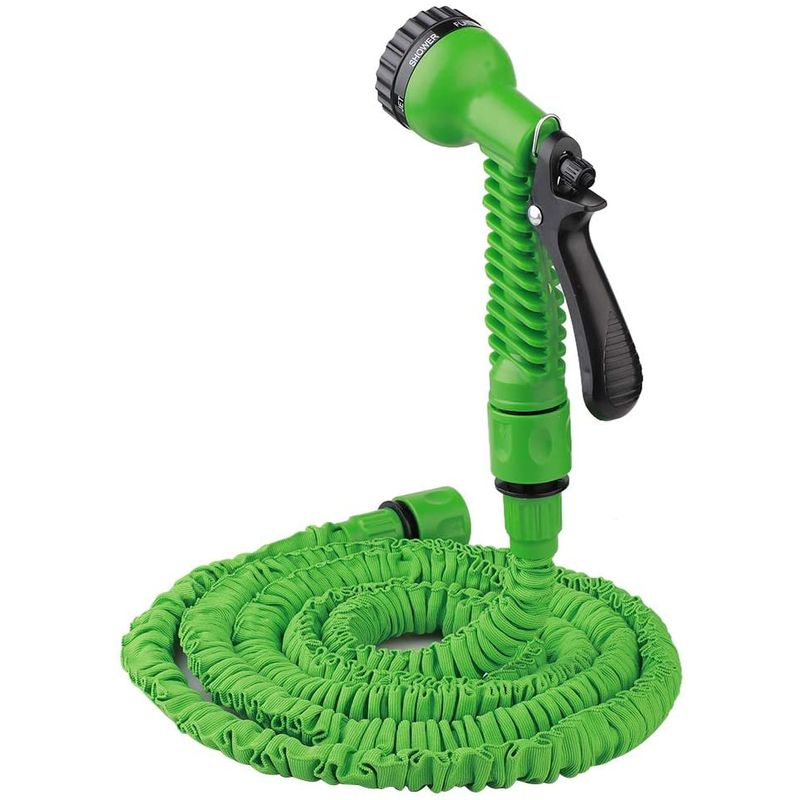 Casa si Gradina - Gradinarit si plante - Instalatii si accesorii pentru irigatii - Furtunuri de gradina si accesorii - Furtun Extensibil VERDE Creponat  45m MAGIC HOSE - Infinity.ro