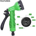 Casa si Gradina - Gradinarit si plante - Instalatii si accesorii pentru irigatii - Furtunuri de gradina si accesorii - Furtun Extensibil VERDE Creponat  45m MAGIC HOSE - Infinity.ro