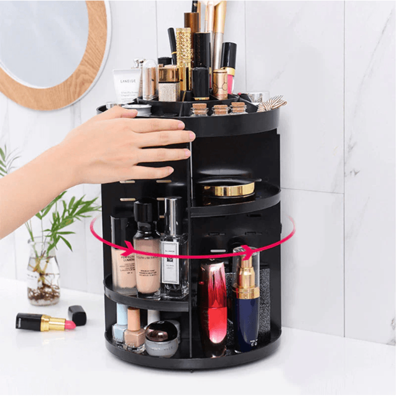 Casa si Gradina - Mobilier - Organizare si depozitare - Organizatoare pentru sertare si dulapuri - Organizator de produse cosmetice machiaj  rotativ 360 de grade - Infinity.ro