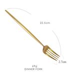 Casa si Gradina - Bucatarie si vesela - Vesela si tacamuri - Tacamuri si seturi - Set de 4 piese tacamuri in stil portughez- culoare auriu - Infinity.ro