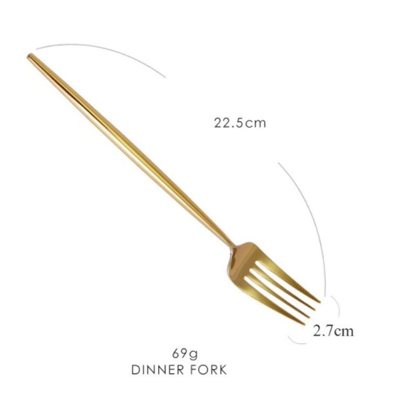 Casa si Gradina - Bucatarie si vesela - Vesela si tacamuri - Tacamuri si seturi - Set de 4 piese tacamuri in stil portughez- culoare auriu - Infinity.ro