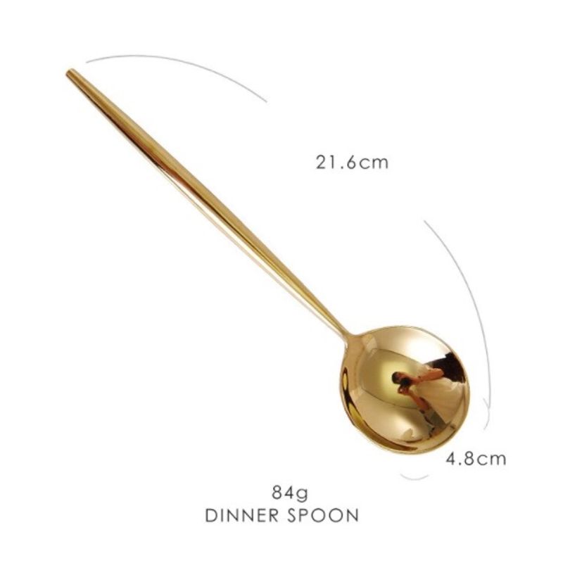 Casa si Gradina - Bucatarie si vesela - Vesela si tacamuri - Tacamuri si seturi - Set de 4 piese tacamuri in stil portughez- culoare auriu - Infinity.ro