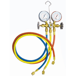 Electronice si Electrocasnice - Climatizare si sisteme de incalzire - Aparate racire aer - Aer conditionat - Kit verificat AC cu 2 manometre 2 robineti si 3 furtune 90cm pentru aer conditionat  / Freon - Infinity.ro