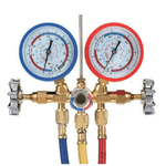 Electronice si Electrocasnice - Climatizare si sisteme de incalzire - Aparate racire aer - Aer conditionat - Kit verificat AC cu 2 manometre 2 robineti si 3 furtune 90cm pentru aer conditionat  / Freon - Infinity.ro