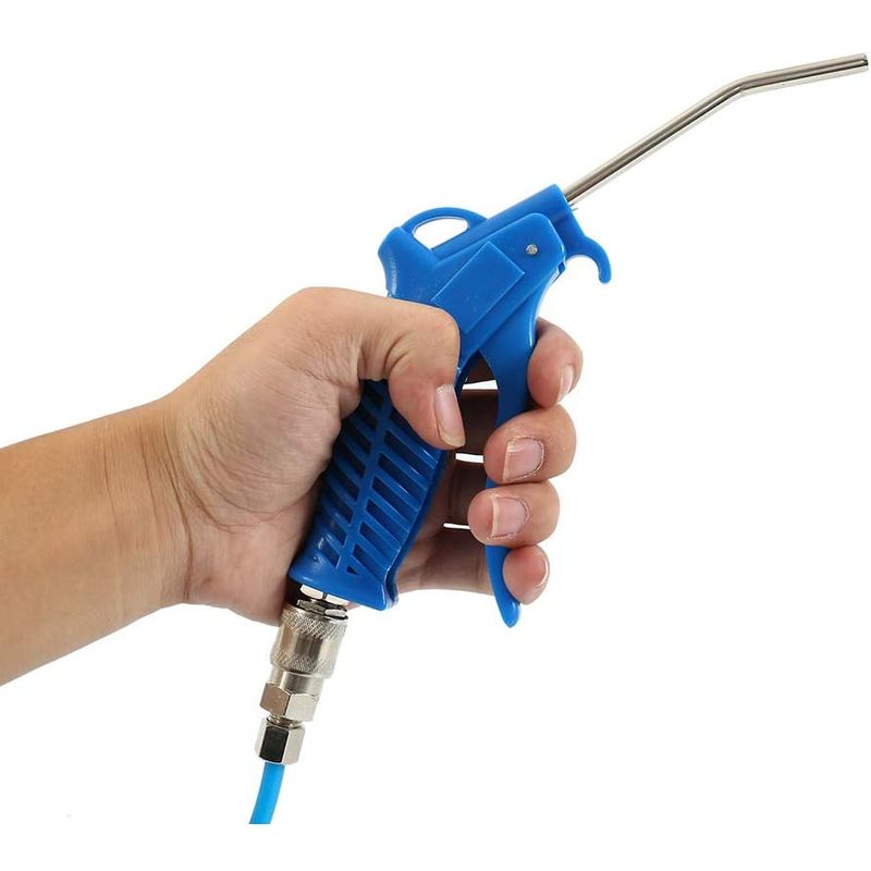 Auto si Moto - Reparatii si depanare - Compresoare auto - Set pistol de suflat aer  furtun spirala de 5 m T de conectare camion - Infinity.ro