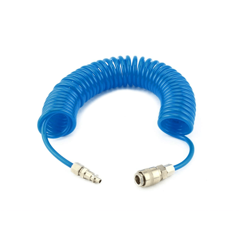 Auto si Moto - Reparatii si depanare - Compresoare auto - Set pistol de suflat aer  furtun spirala de 5 m T de conectare camion - Infinity.ro