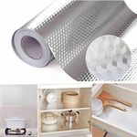 Casa si Gradina - Decoratiuni - Tapet - 4 X Autocolant ALUMINIU pentru Bucatarie 40x500 cm Model ROMB - Infinity.ro