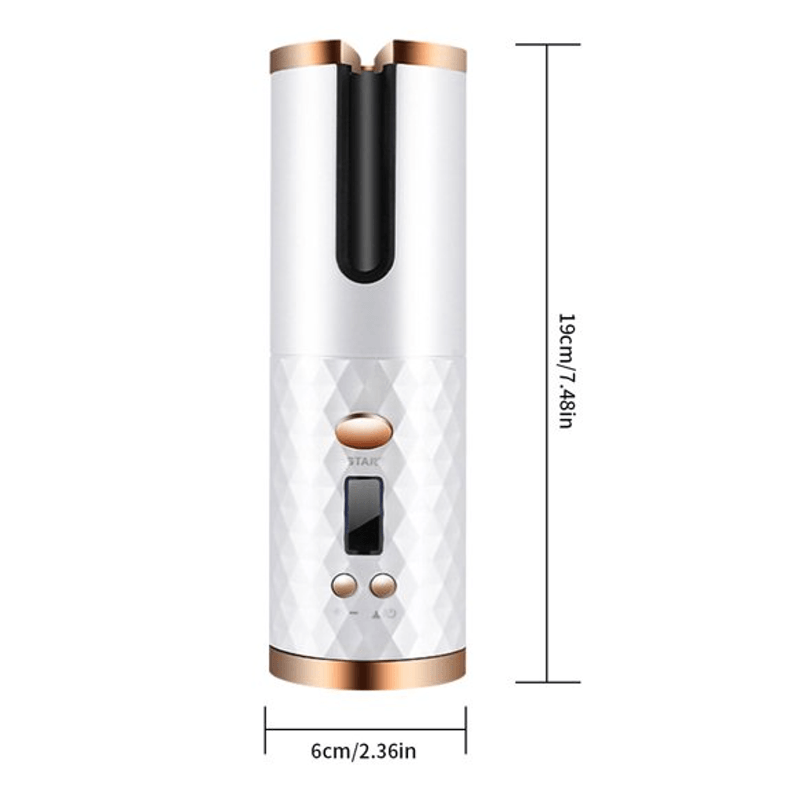 Ingrijire personala si Cosmetice - Aparate & accesorii ingrijire personala - Hair styling - Ondulatoare - Ondulator profesional ALB RD-060 cu baterie reincarcabila incorporata - Infinity.ro