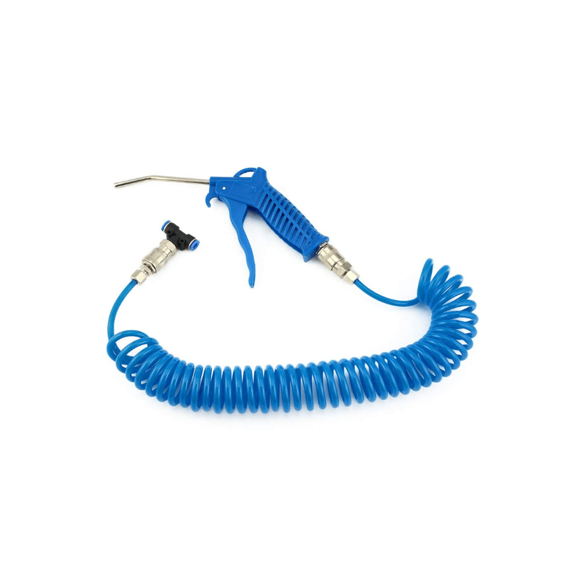 Auto si Moto - Reparatii si depanare - Compresoare auto - Set pistol de suflat aer  furtun spirala de 5 m T de conectare camion - Infinity.ro