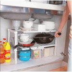 Casa si Gradina - Mobilier - Organizare si depozitare - Organizatoare pentru sertare si dulapuri - Raft organizator depozitare sub chiuveta Kitchen Rack Harmony - Infinity.ro