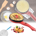 Casa si Gradina - Bucatarie si vesela - Vase pentru gatit - Tigai si seturi - Tigaia electrica pentru clatite 20 cm ROSIE - Infinity.ro