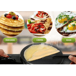 Casa si Gradina - Bucatarie si vesela - Vase pentru gatit - Tigai si seturi - Tigaia electrica pentru clatite 20 cm ROSIE - Infinity.ro