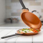 Casa si Gradina - Bucatarie si vesela - Vase pentru gatit - Tigai si seturi - Tigaie dubla pentru clatite antiaderenta manere reci - Infinity.ro