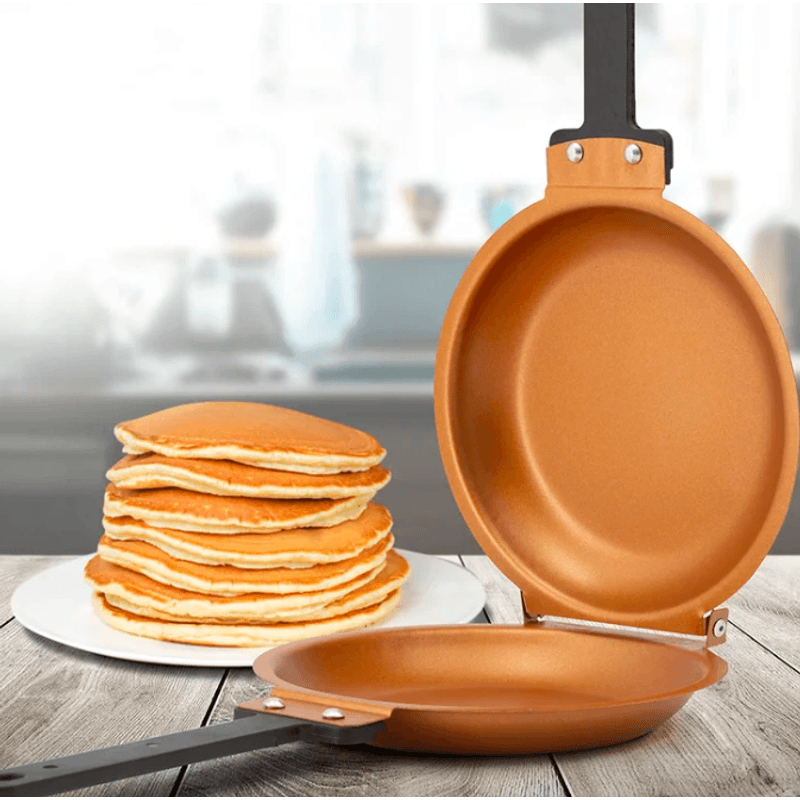 Casa si Gradina - Bucatarie si vesela - Vase pentru gatit - Tigai si seturi - Tigaie dubla pentru clatite antiaderenta manere reci - Infinity.ro