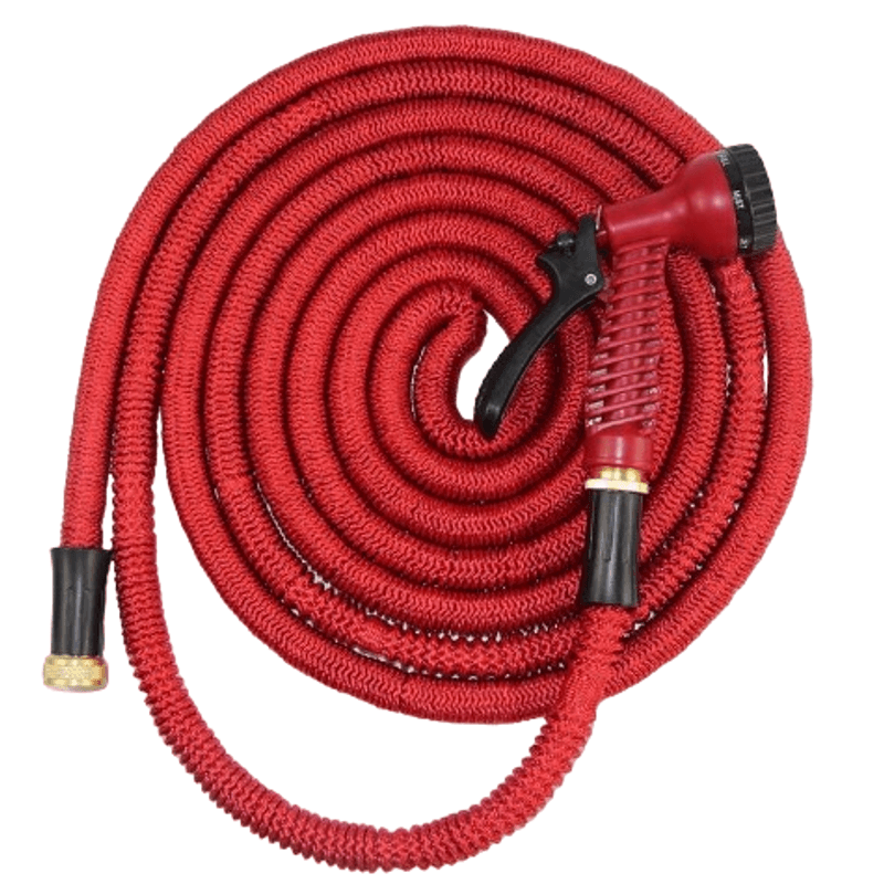 Casa si Gradina - Gradinarit si plante - Instalatii si accesorii pentru irigatii - Furtunuri de gradina si accesorii - Furtun extensibil pentru gradina SUPER HOSE 75 FT = 22.5m Rosu - Infinity.ro