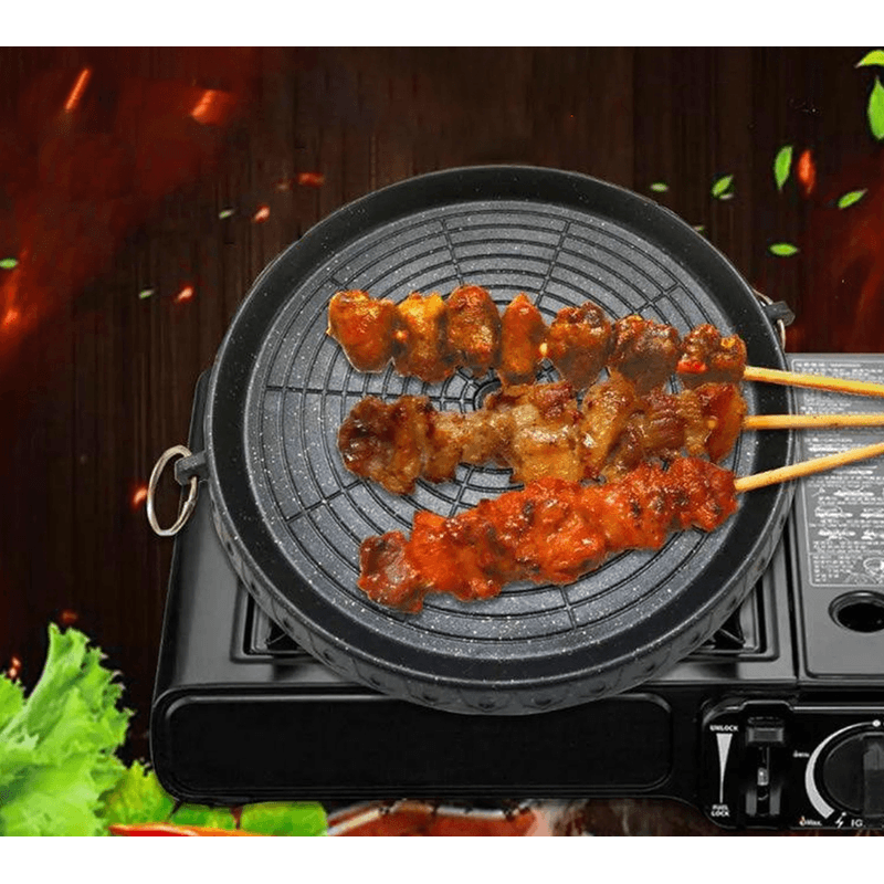 Casa si Gradina - Bucatarie si vesela - Vase pentru gatit - Tigai si seturi - Tigaie rotunda pentru gratar AO 78288 dimensiune 32cm strat antiaderent - Infinity.ro