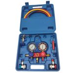 Casa si Gradina - Constructii - Scule de mana si unelte - Seturi scule - Trusa verificat AC cu 2 manometre 2 Robineti 2 mufe si 3 furtune 90cm pentru aer conditionat  / Freon - Infinity.ro