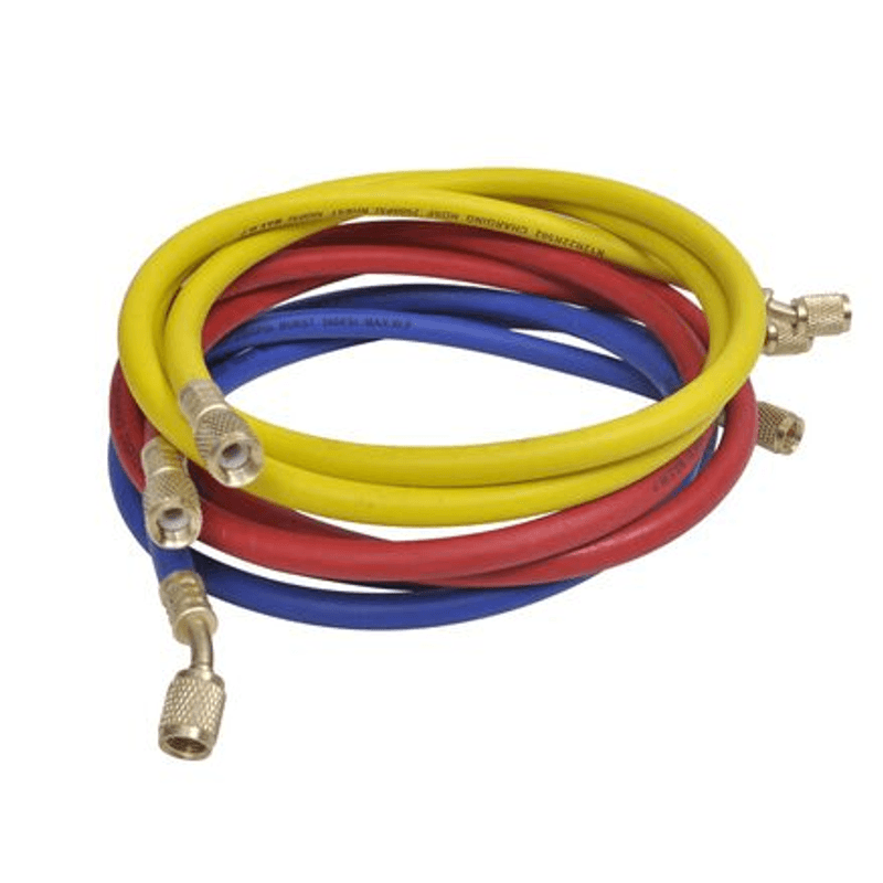 Casa si Gradina - Constructii - Scule de mana si unelte - Seturi scule - Trusa verificat AC cu 2 manometre 2 Robineti 2 mufe si 3 furtune 90cm pentru aer conditionat  / Freon - Infinity.ro