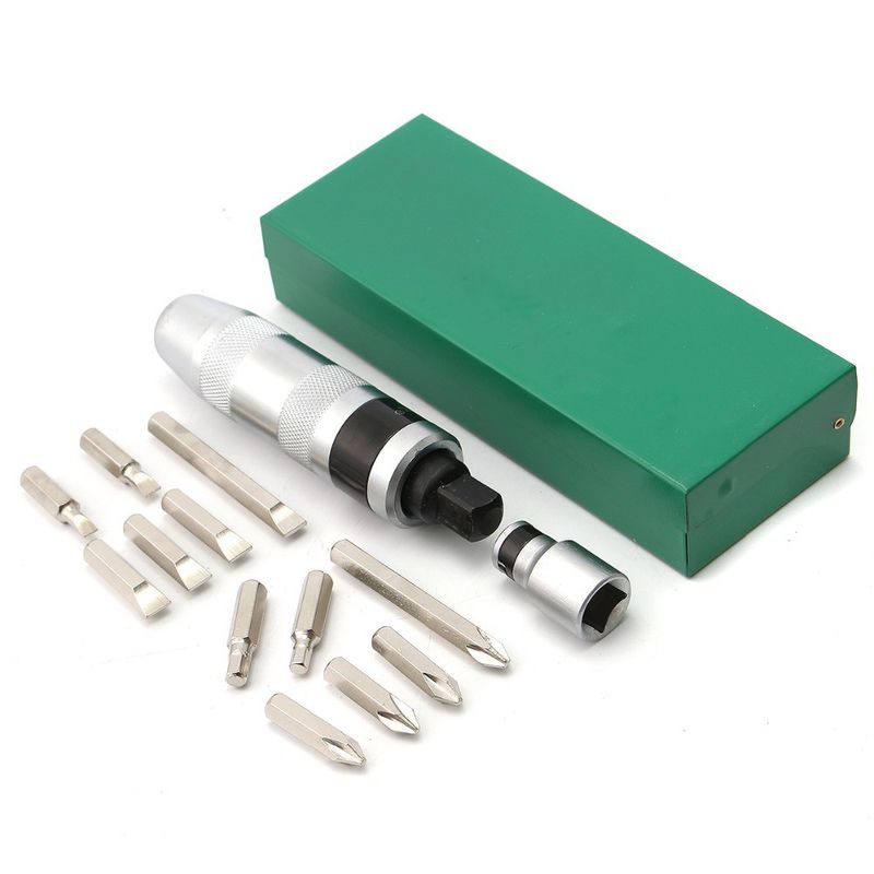 Casa si Gradina - Constructii - Scule de mana si unelte - Seturi scule - Trusa Surubelnita de impact 14 piese cu 12 biti metalici surubelnita si adaptor - Infinity.ro