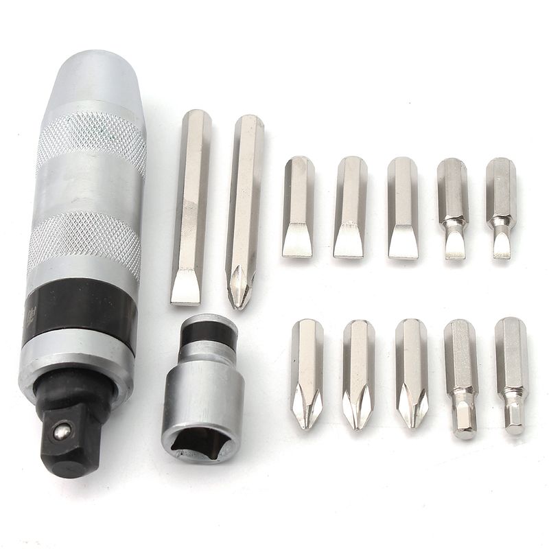 Casa si Gradina - Constructii - Scule de mana si unelte - Seturi scule - Trusa Surubelnita de impact 14 piese cu 12 biti metalici surubelnita si adaptor - Infinity.ro